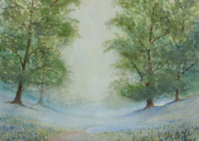 May Morning. Watercolour. 26 x 18 cm. Sold