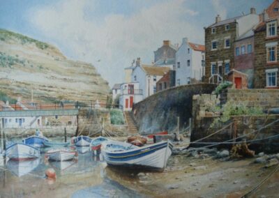 Staithes. Watercolour. 37 x 26 cm. £495 framed.