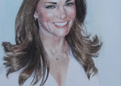 Kate. Watercolour. 20 x 25 cm. Not for sale.