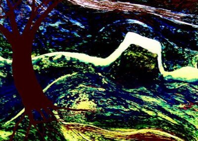 Tree & landscape. Etching. 18 x 24 cm. £85 unframed.