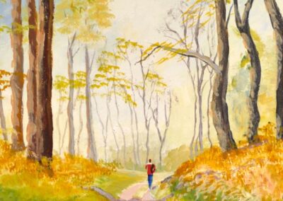 Spring woods. Watercolour. 50 x 40 cm. £120 framed.