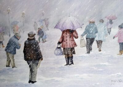 Winter 2018. Watercolour. 56 x 46 cm. SOLD