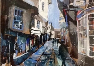Shambles, York. Collage. 61 x 68 cm.