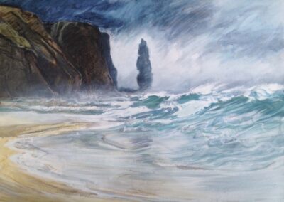 Stormy Day, Sandwood. Oil on canvas. 80 x 60 cm. £595 framed.
