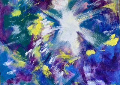 Star Burst. Acrylic. 30 x 30 cm. £95 unframed