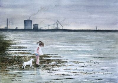 Industry & Innocence. Watercolour. 31 x 41 cm.