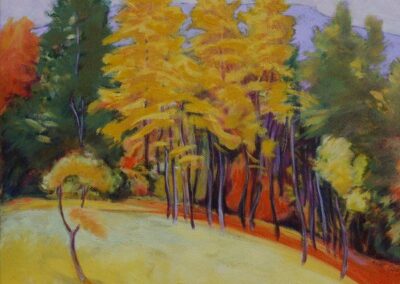 Wainstones Wood, Autumn. Oil on canvas. 30 x 30 cm. £195.00 framed.