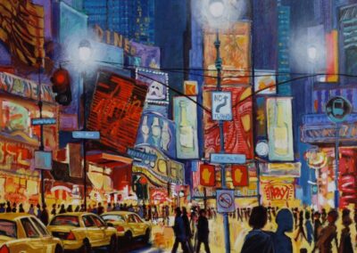 New York. Oil on canvas. 100 x 100 cm. £895.00 unframed.